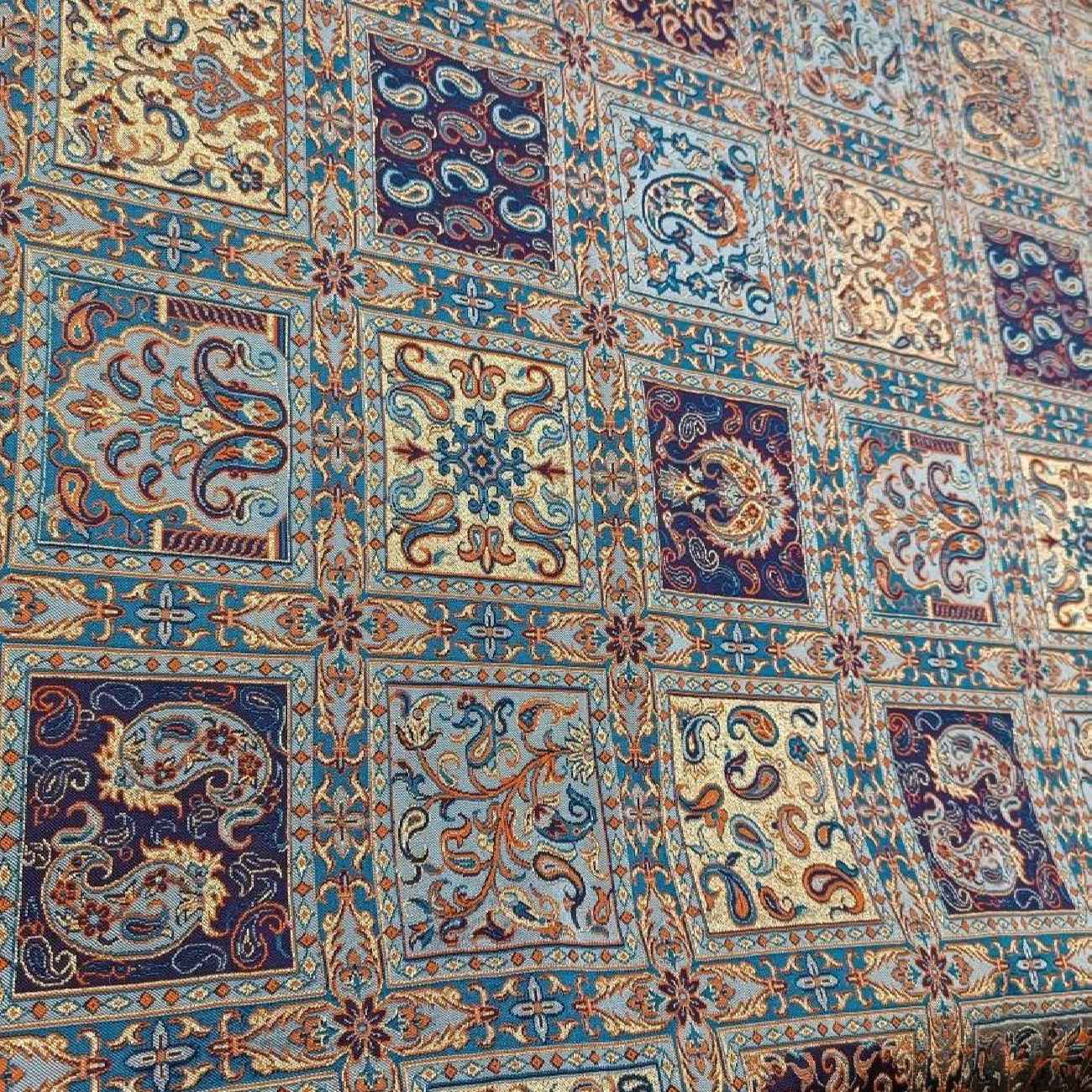 Tissu Termeh persan luxueux avec motif cachemire