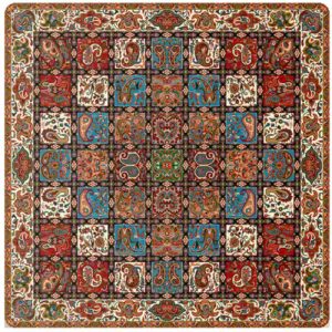 Nappe Persane Termeh Luxueuse avec Design Floral Paisley