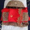 Ensemble de Vêtements Traditionnels pour Femmes Perses en Rouge