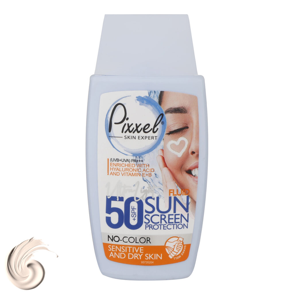 Pixxel Écran Solaire Incolore SPF50 pour Peaux Sèches