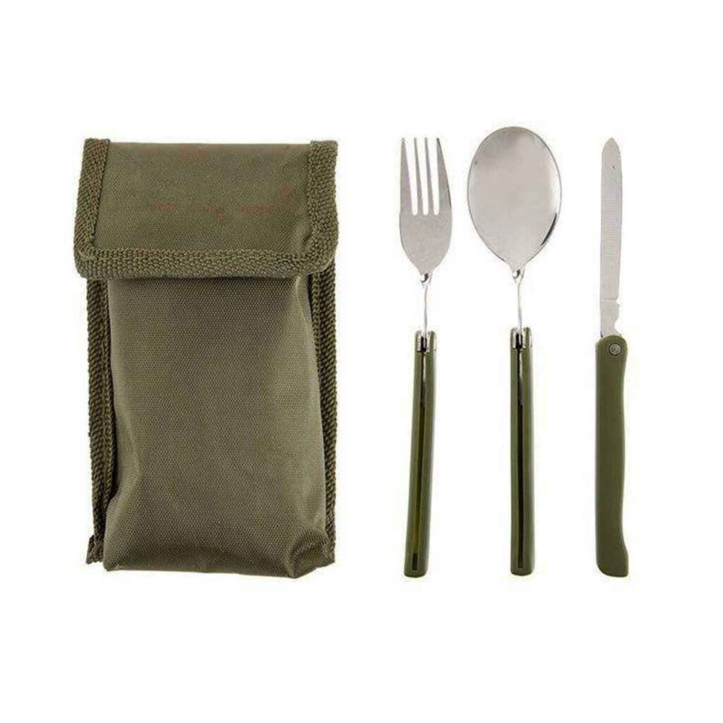 Ensemble de Couverts de Voyage Portable Compact et Pratique pour Repas en Déplacement