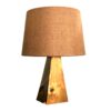 Lampe de table rustique en bois – Naturelle et artisanale