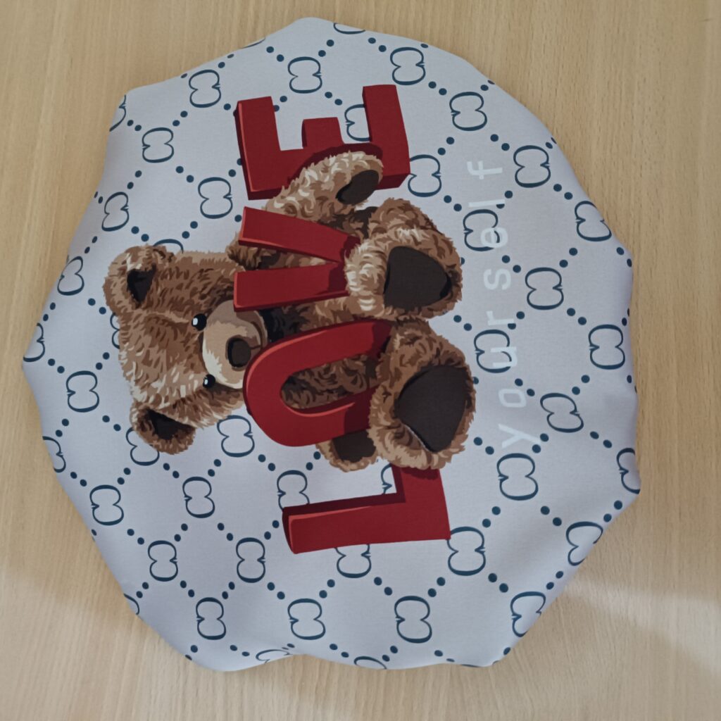 Bonnet de nuit en satin de soie pour cheveux lisses, protection des cheveux, design fantasy