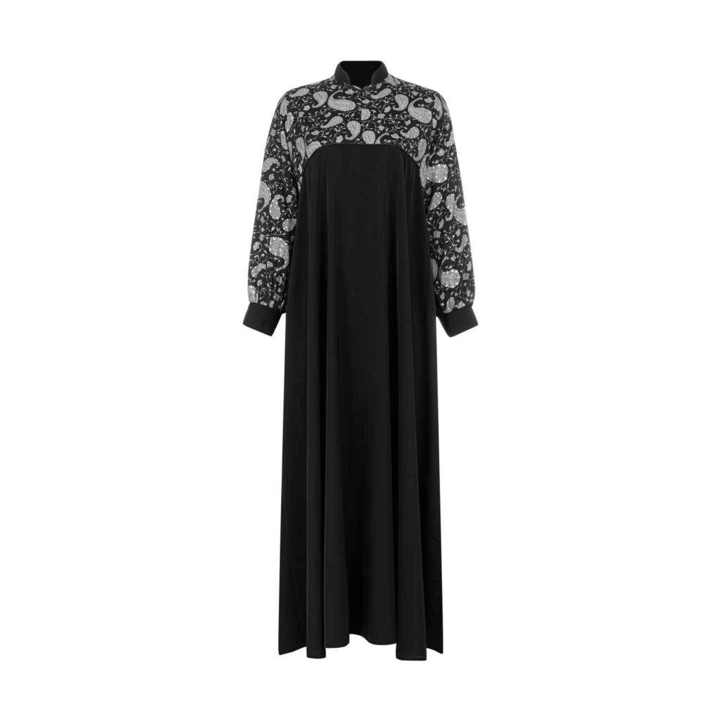 Abaya à coupe stylée pour femmes avec design Paisley