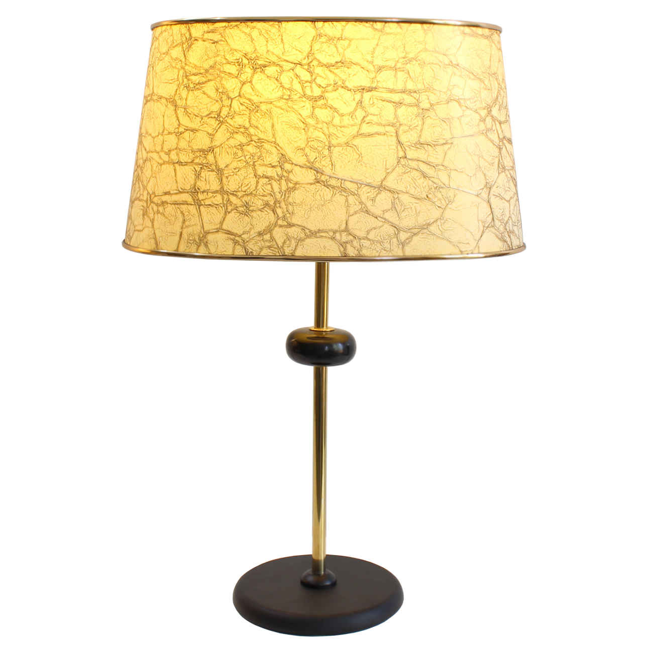 Lampe d'accent avec design d'abat-jour tambour doré