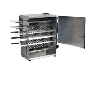 Machine à Grill pour Kebab Verticale avec Support de Brûleur à 20 Brochettes