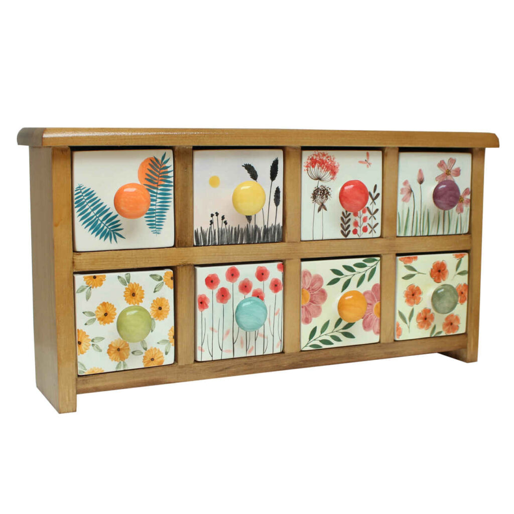 Support en bois pour sachets de thé Modèle Tiroir Organisateur de thé