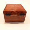 Boîte à bijoux en bois artisanale de couleur marron
