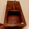 Boîte à bijoux en bois artisanale de couleur marron