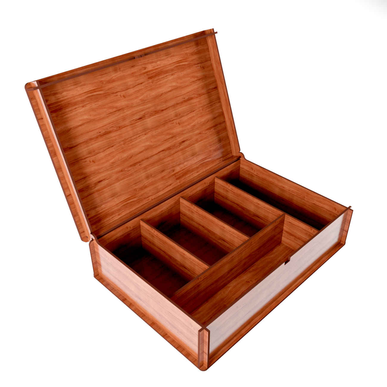 Boîte organisatrice en bois pour sachets de thé avec compartiments