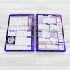Carnet de planification avec design Galaxie - Compagnon essentiel d'étude