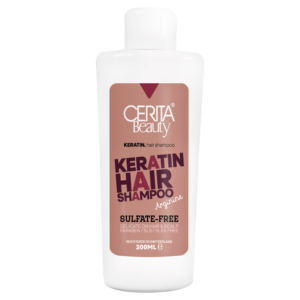 Cerita Beauty Shampooing à la Kératine – 200 ml pour des Cheveux Soyeux (x4)