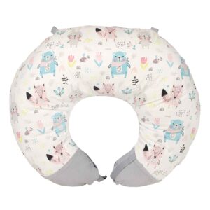 Coussin d’allaitement pour bébé avec housse en coton Modèle Forêt