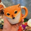 Tasse en céramique artistique - Design animal, édition Orange