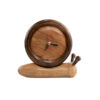 Horloge de Bureau Artisanale en Bois - Design Minimaliste