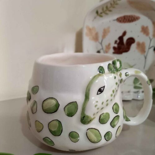 Tasse en céramique artisanale – Design Cerf