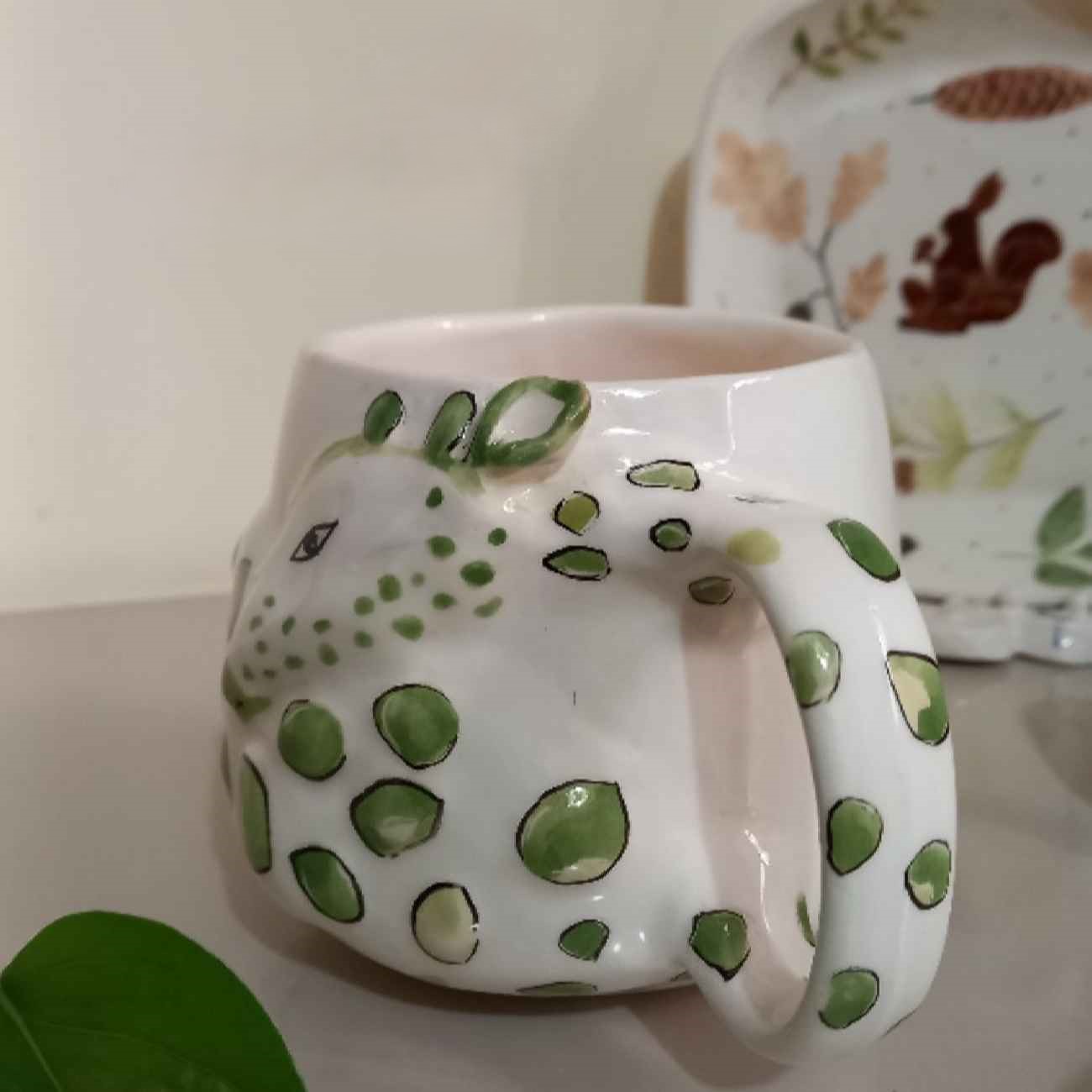 Tasse en céramique artisanale – Design Cerf