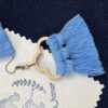 Boucles d'oreilles bohèmes en macramé chic et luxueuses, motif nuage.