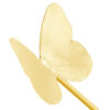 Cuillère de service à noix en laiton motif papillon dorée