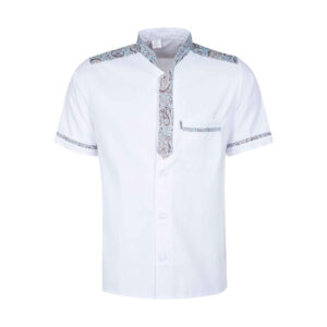 Veste de chef à manches courtes pour homme – Chic et luxueuse