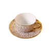 Service à thé artistique en porcelaine classique avec détails dorés – Expérience de dégustation sophistiquée et élégante
