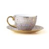 Service à thé artistique en porcelaine classique avec détails dorés – Expérience de dégustation sophistiquée et élégante