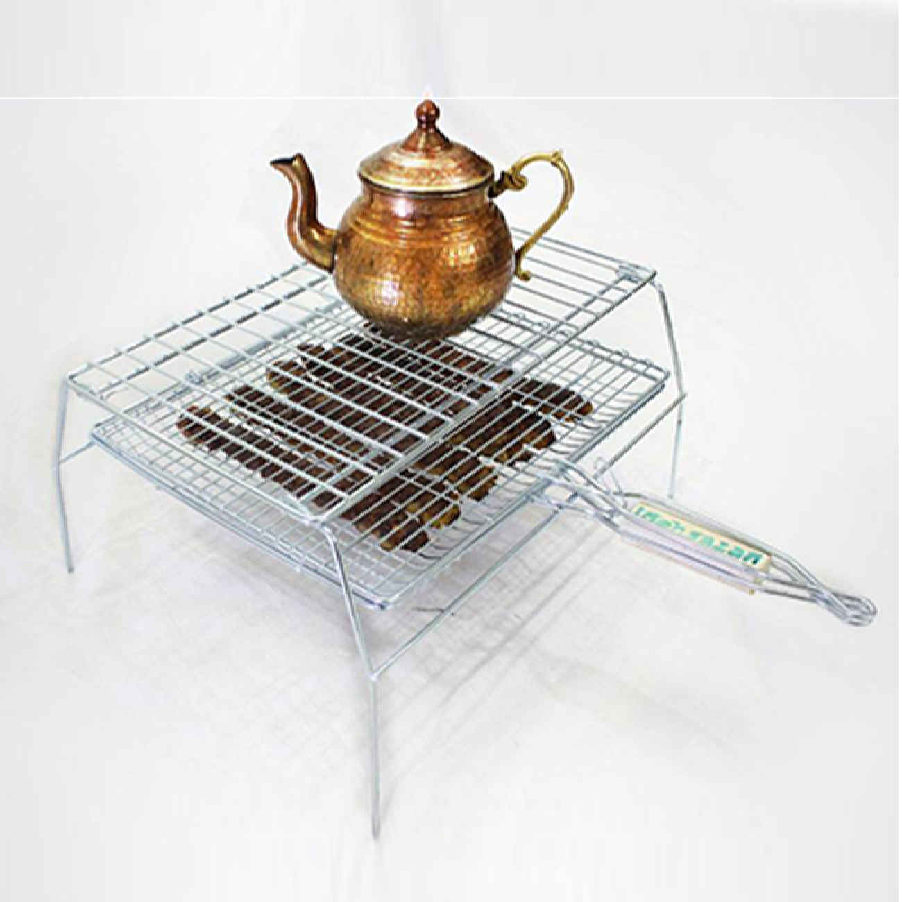 Grill Compact Pliable pour Cuisine en Plein Air