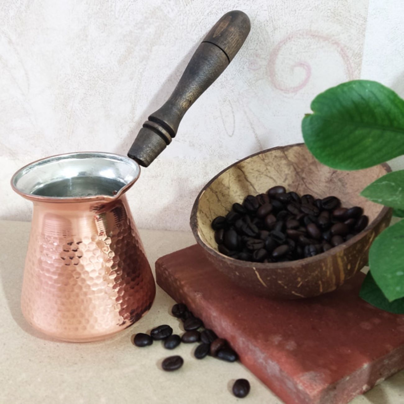 Cezve à Café Turc – Pot à Café en Cuivre Authentique pour Infusion Traditionnelle