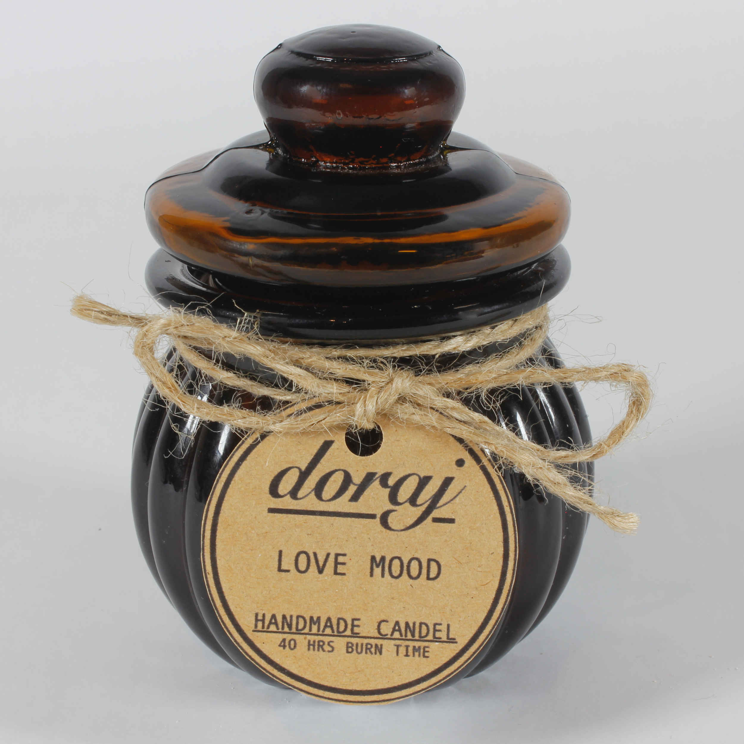 Bougie décorative en pot marron, idéale pour cadeau et décoration