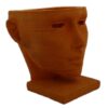 Sculpture en béton décoratif vase avec design de visage