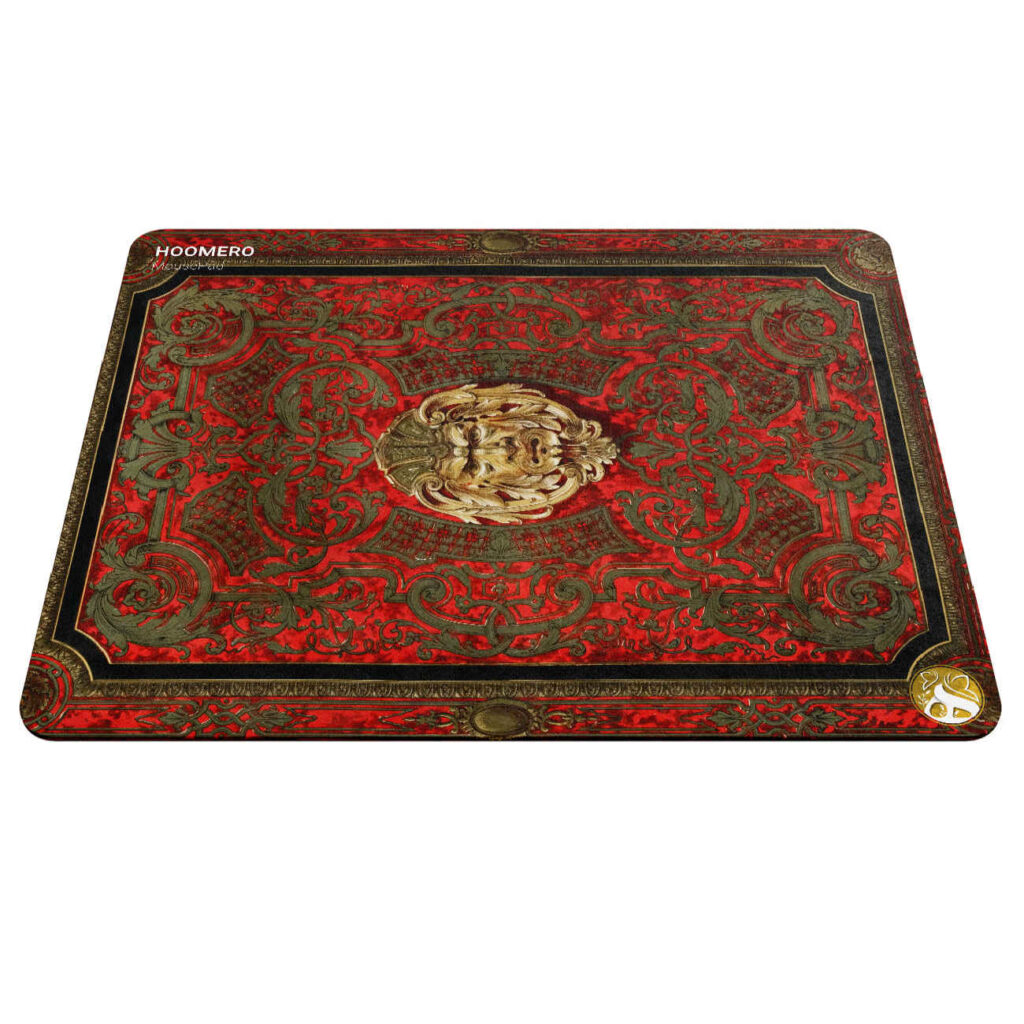 Tapis de souris avec design tapis persan en rouge