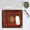 Tapis de souris avec design tapis persan en rouge