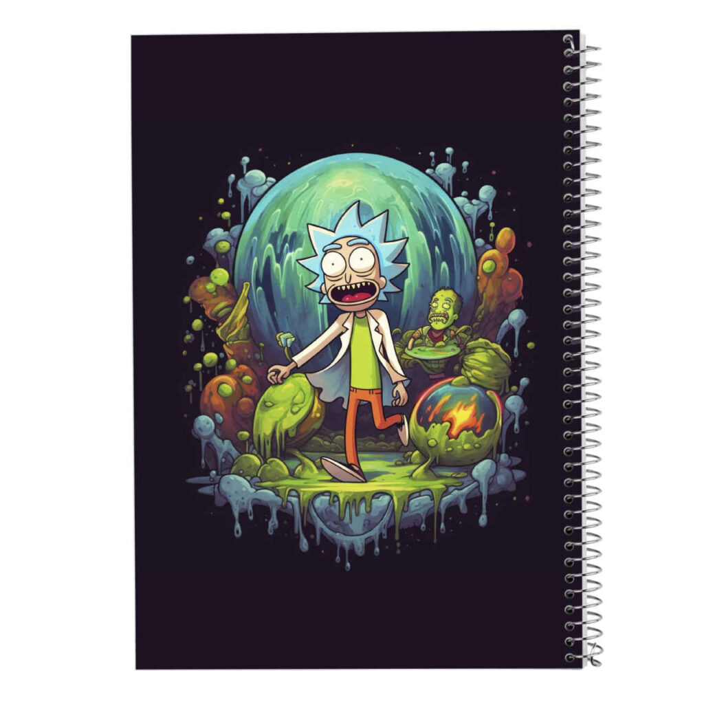 Journal à Points, 50 Pages, Design Rick et Morty par MeduPad (x3)
