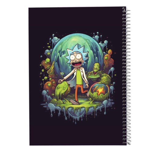 Journal à Points, 50 Pages, Design Rick et Morty par MeduPad (x3)
