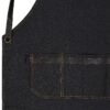 Tablier élégant de barista – Confort et chic en noir