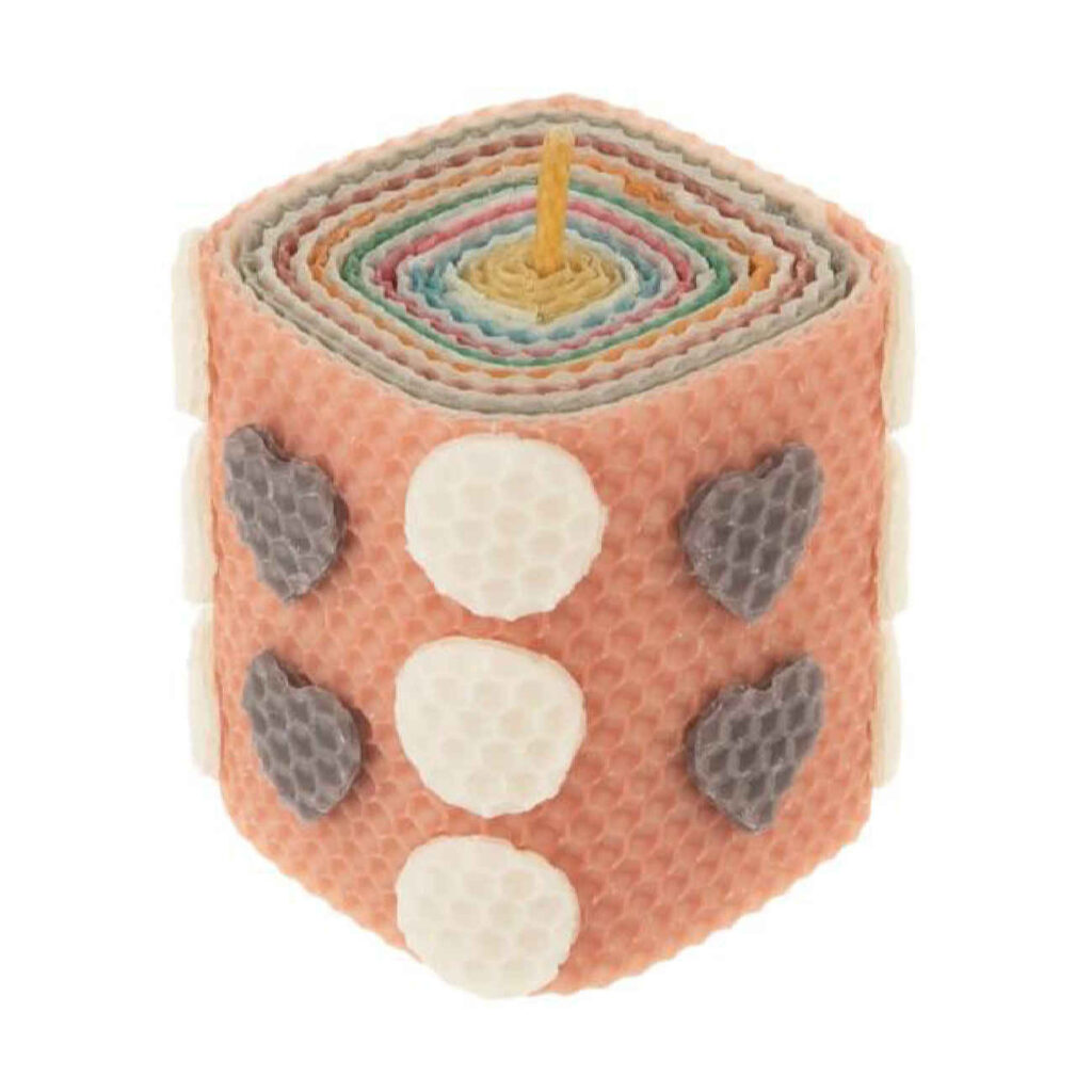 Bougie naturelle en cire d'abeille faite à la main élégante