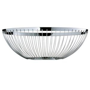Panier à fruits en fil métallique élégant et luxe en argent