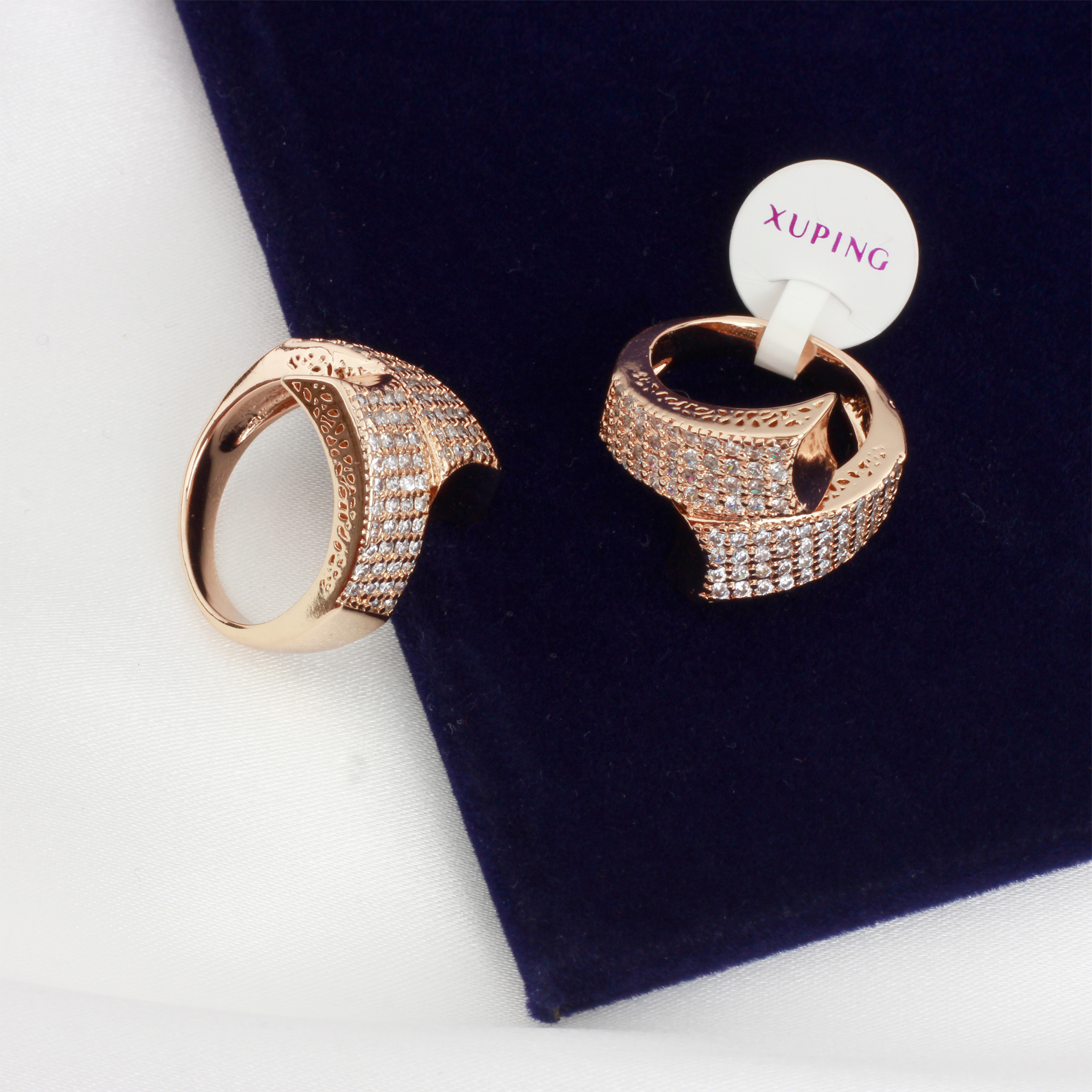 Bague élégante en laiton pour femme – Finition bronze