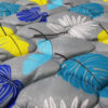 Matelas de sol élégant taille simple avec motif de feuilles
