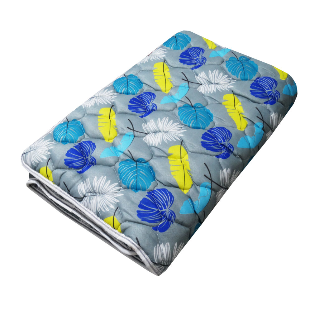 Matelas de sol élégant taille simple avec motif de feuilles