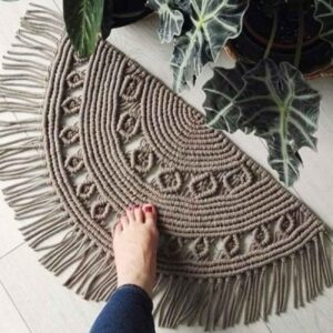 Tapis de sol bohème persan élégant tissé à la main