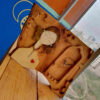 Horloge de Bureau Élégante en Bois - Motif Fille