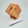 Horloge de Bureau Artisanale en Bois - Design Minimaliste