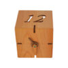 Horloge de Bureau Artisanale en Bois - Design Minimaliste