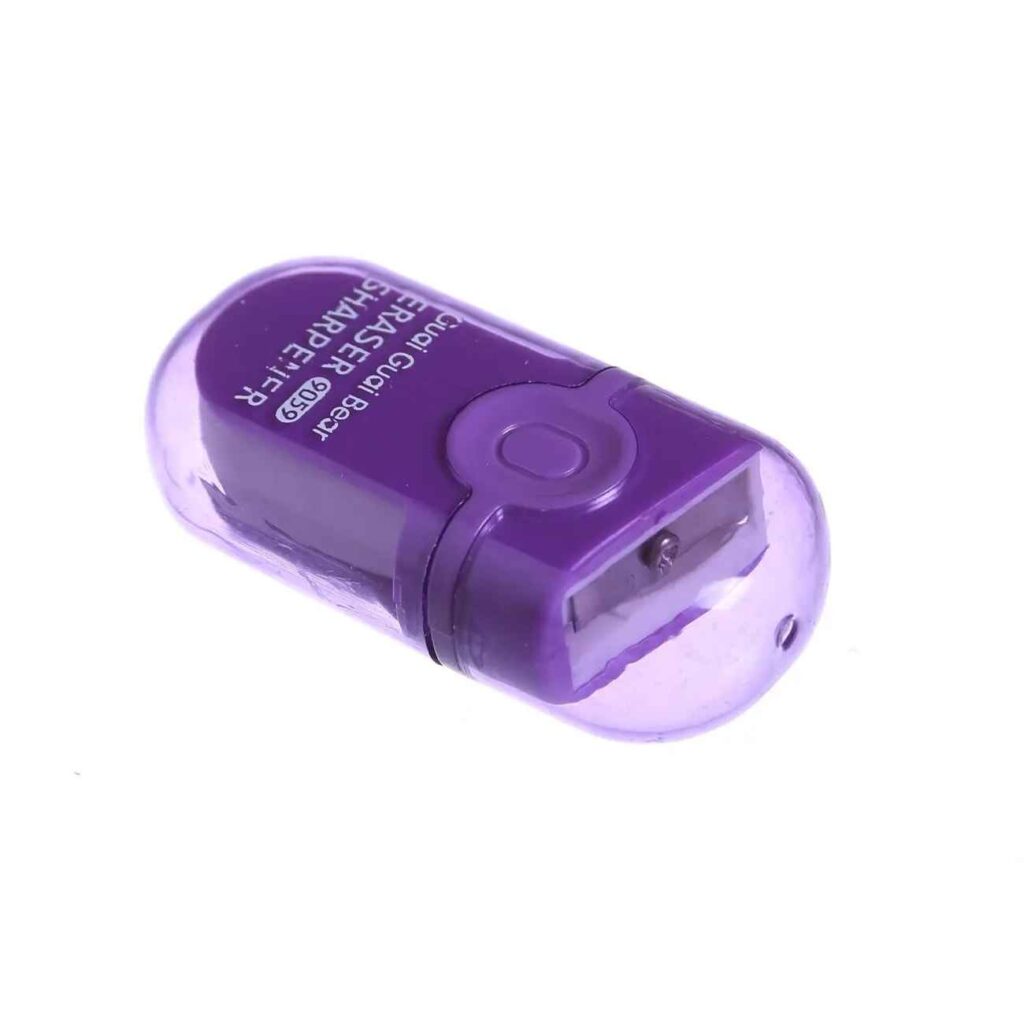 Gomme avec taille-crayon : L’outil ultime pour des corrections parfaites (Lot de 3)