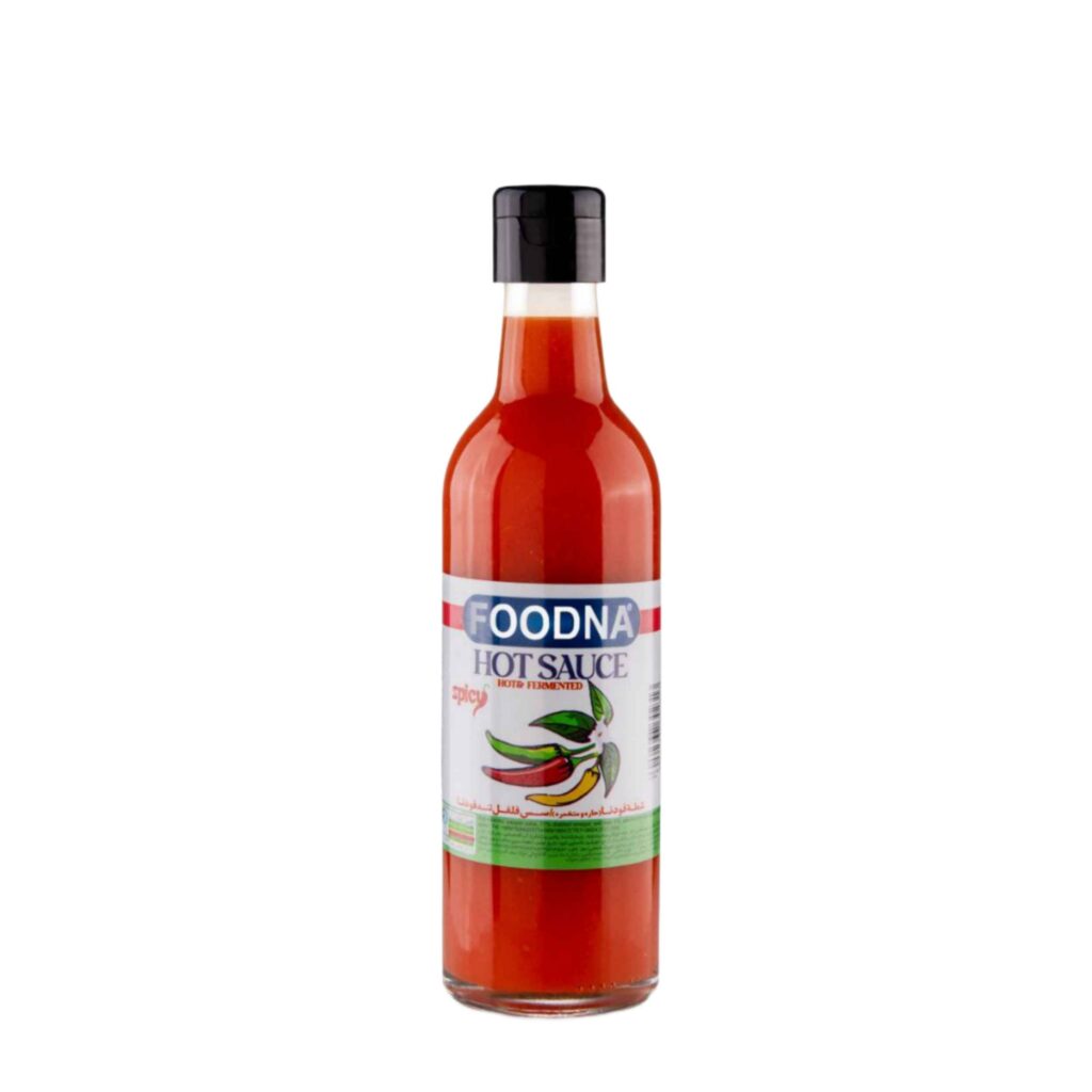 Sauce Piment Rouge Foodna dans une Bouteille en Verre, 450 gr (x6)