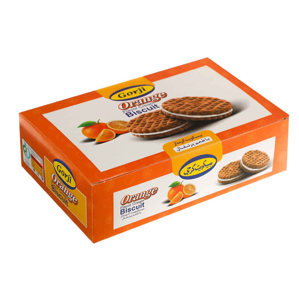 Biscuits Fourrés à la Crème à l'Orange GORJI, 380 gr (2x)