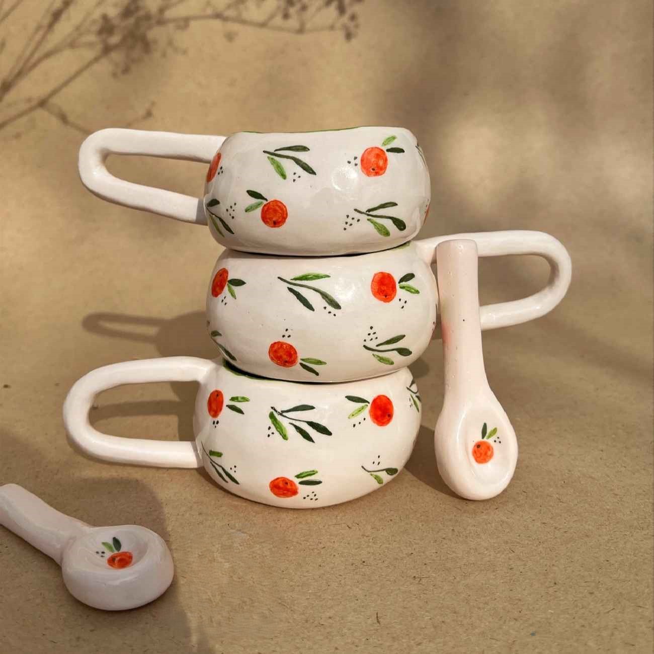 Tasse en céramique artistique – Chef-d’œuvre unique fait main