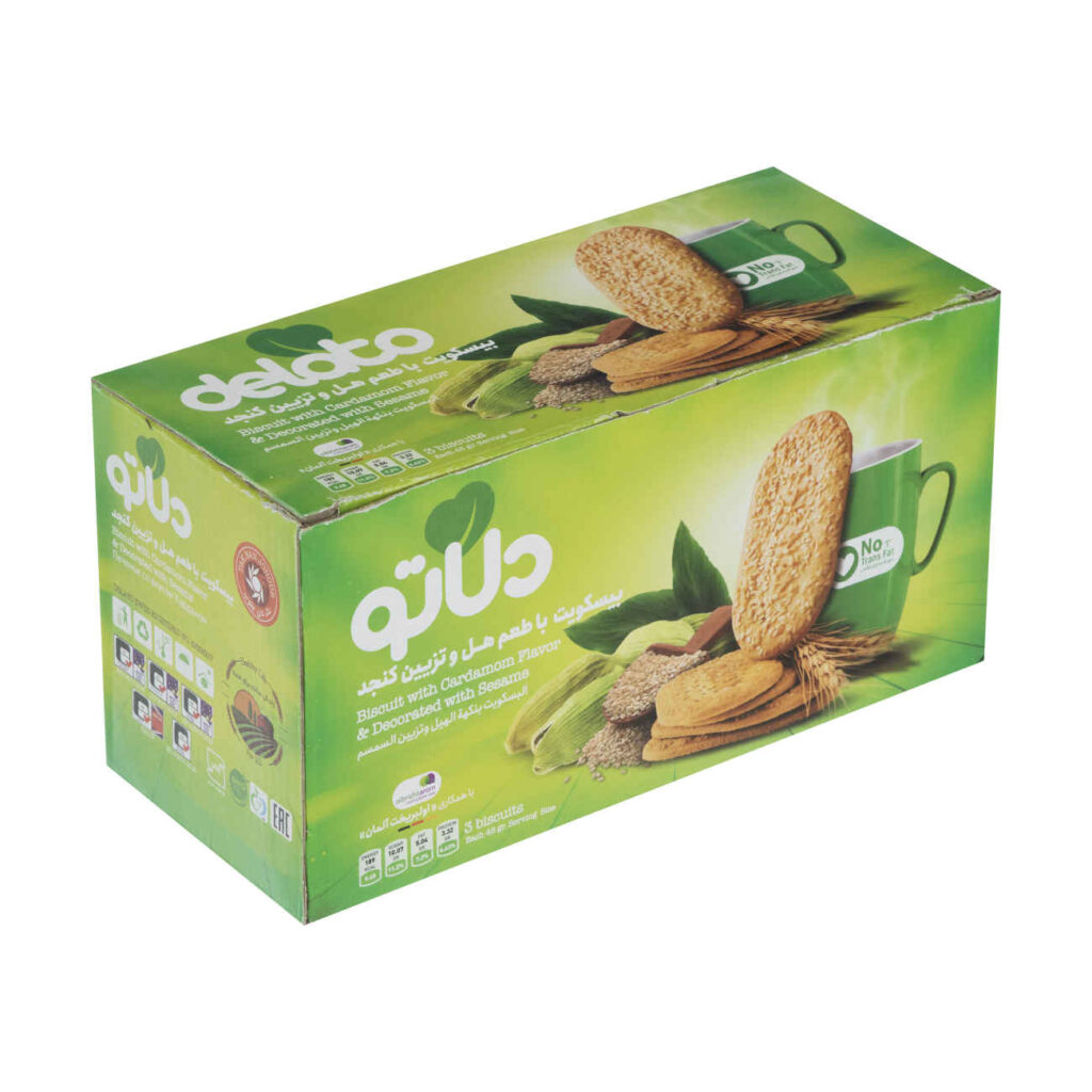 Biscuit Iranien Delato au Goût de Cardamome et Décoration aux Graines de Sésame - 850g