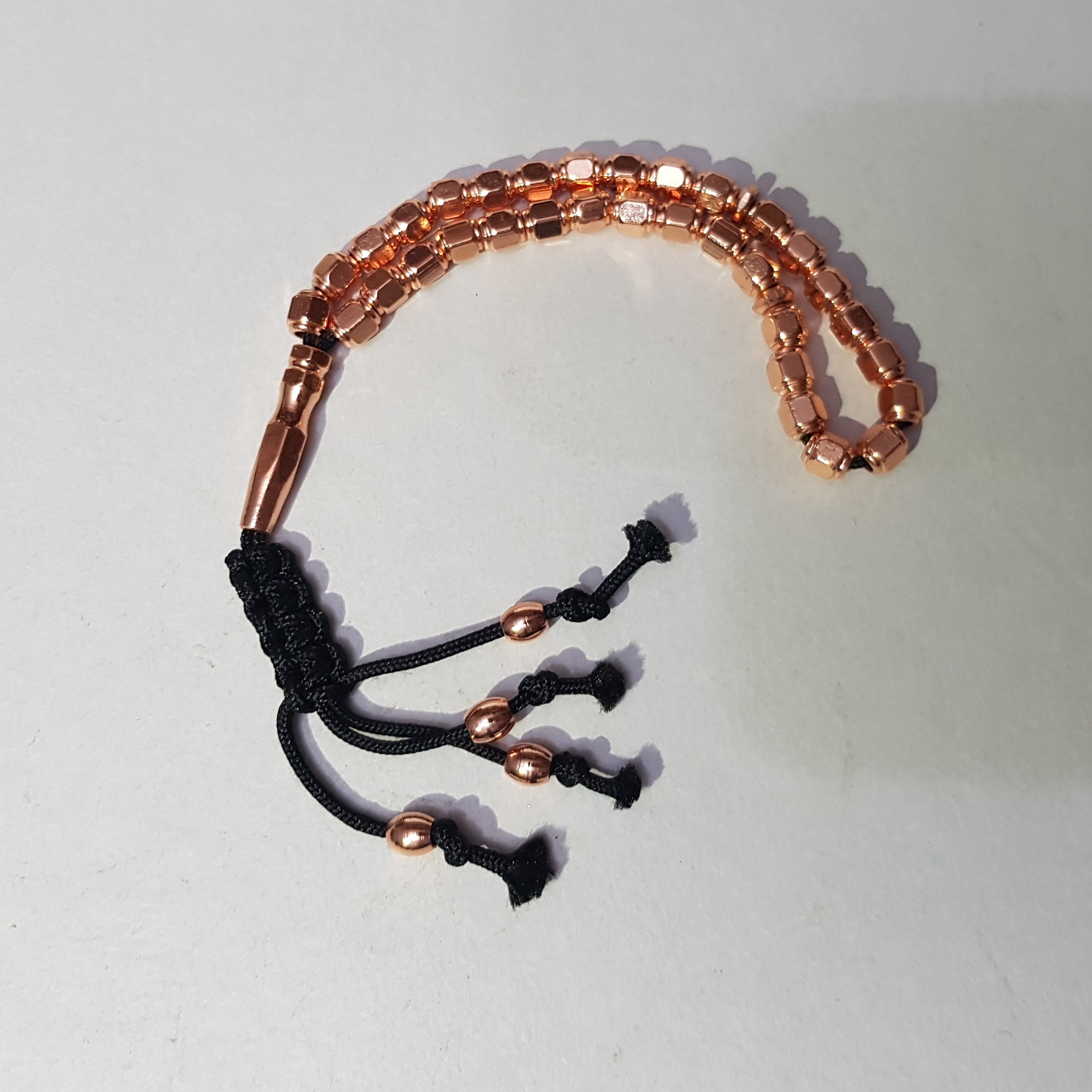 Chapelet islamique en cuivre – 33 perles (Tasbih)